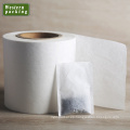 Venta caliente de color marrón blanco natural sin blanquear 10 micones de papel de filtro de café de bolsa de té, papel rodante de filtro de café